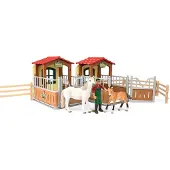 Schleich Visit in the open Stall