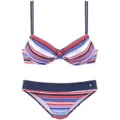 s.Oliver Bikini blå / röd / vit