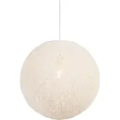 QAZQA Rustik pendellampa vit 45 cm - Corda