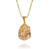 Caroline Svedbom Mini Drop Necklace Gold Light Peach - Stjärnurmakarna