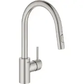 GROHE Concetto, Utdrag, Rostfritt stål, Dörrhandtag, Enkel, Typ U, Keramik