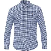 Ralph Lauren för män. 710549084010 Oxford-sportskjorta med smal passform blå (S), Casual, Bomull, Klassisk, Lång ärm