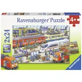 Ravensburger Pussel - Centralstation 2x24 bitar - 09191