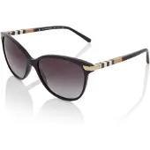 Burberry Solglasögon BE4216 30018G Svart med gulddetaljer Grå Gradient