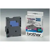 Brother TX-731 | svart text - grön märkband | 12mm x 15m (original)