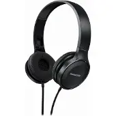 Panasonic RP-HF100ME On Ear hörlurar Sladd Svart Hopfällbara, Headset