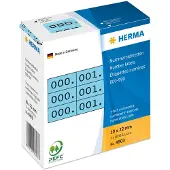 Herma - Svart, blå - 10 x 22 mm 3000 etikett (er) (1000 ark x 3) självhäftande nummeretiketter