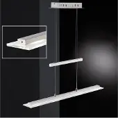 FISCHER&HONSEL GMBH Pendellampa Tenso, dimbar, Aluminium / grå / zink, Vardagsrum / matsal, Metall, Modern