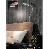 FISCHER&HONSEL GMBH LED vägglampa Raik, dimbar, Aluminium / grå / zink, Sovrum, Metall, Modern, LED-vägglampa, vägglampa inomhus