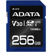 ADATA Premier Pro - Flash-minneskort - 256 GB - Video Class V30 / UHS-I U3 / Class10 - SDXC UHS-I
