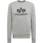 Alpha industries Sweatshirt ljusgrå / svart
