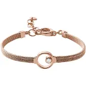 Skagen armband Elin Rose Gold Tone Crystal Bracelet SKJ0851791