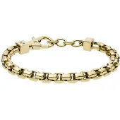 Armani Exchange guldfärgat stålarmband AXG0046710