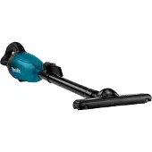 Makita DCL180ZB upprättstående dammsugare och elektrisk sopborste Skaftdammsugare, 2-i-1 Batteri Torr Utan påse 0,65 l Svart, Blå 3 Ah