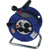 Brennenstuhl 1218050 Kabelvinda 25.00 m Svart Jordad stickpropp