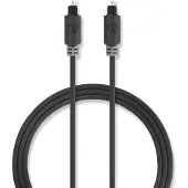 Nedis Optisk ljudkabel | TosLink Hane | TosLink Hane | 3.00 m | Rund | PVC | Antracit | Låda