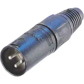 Neutrik NTR-NC3MXBAG, XLR, Svart, mässing, Polyamid, Polyoximetylen (POM), Polyuretan, Zink stål, UL, UL 94 HB, IEC 61076-2-103, IP 40, IEC 68-2-20, 19 mm, 69 mm