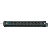 Brennenstuhl Premium-Line - Effektband - utgångskontakter: 10 - 3 m sladd - svart