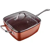 San Ignacio Optimum Copper 24x24 Cm Stekpanna