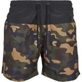 Urban Classics Badshorts brun / ljusbrun / oliv / svart