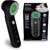 Braun No touch + touch schwarz Febertermometer Beröringsfri mätning