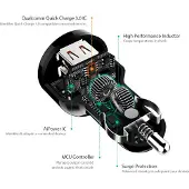 Aukey CC-T8 2x USB-A 6 A charger (CC-T8)