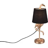TRIO Leuchten Bordslampa Lola, Mässing / guld, Vardagsrum / matsal, Syntetmaterial, Modern, Bordslampa