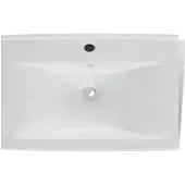 vidaXL Lyxigt rektangulärt handfat 60 x 46 cm keramiskt vit