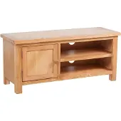vidaXL TV-bänk 103 x 36 x 46 cm massiv ek