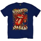 Ginza.se The Rolling Stones: Unisex T-Shirt/Tongue & Stars (Navy Blue) (Small)