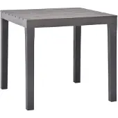 vidaXL Trädgårdsbord Moka 78x78x72 cm Plast