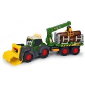 Dickie Toys - Happy Fendt 25 Inch Forester Truck and Trailer Green