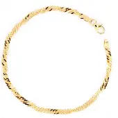 None Guldkedja singapore 3mm 14k guld SIN055/18.5