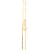 None Guldkedja pansar 1mm 50 cm 14k guld GD030/50