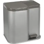 Curver papperskorg Duo 21 L DUO PEDALBIN silver / grå