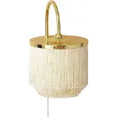 Warm Nordic Vägglampa , Fringe, Beige, Vardagsrum, Metall, Vintage / retro