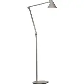 Louis Poulsen Golvlampa , NJP, dimbara, Grå, Vardagsrum, Metall, Design