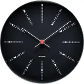 Arne Jacobsen Bankers Väggur Svart 29 cm