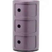 Kartell Componibili Classic Förvaring Med 3 Fack - Hurtsar Abs-plast Violet