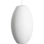 HAY Taklampa , Nelson Cigar Bubble, dimbara, Vit, Vardagsrum, Plast, Design