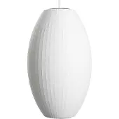 HAY Taklampa , Nelson Cigar Bubble, dimbara, Vit, Vardagsrum, Plast, Design