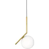 Flos Design pendellampa IC S1, dimbar, Mässing / guld, Vardagsrum / matsal, Mässing, Design, Pendellampa