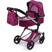 Bayer 18467AA, Dockliggvagn, Bordeaux, Baby doll, Barn, Flicka, 52 cm