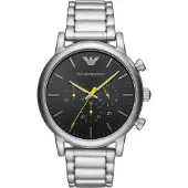 Giorgio Armani AR11324 Luigi Chronograph Silver Watch