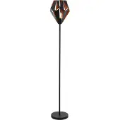 Eglo Golvlampa Carlton, Svart, Vardagsrum / matsal, Metall, Vintage, Golvlampa