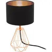 Eglo CARLTON 2 bordslampa H305 svart/koppar