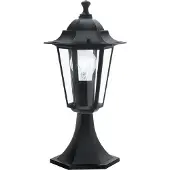 Eglo LATERNA 4, Utomhus pelar-/stolpbelysning, Svart, Glas, IP44, I, Transparent