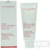 Clarins Hand & Nail Treatment Cream, Gräddvit, Unisex, Alla hudtyper, Fuktgivande, Regenererande, Mjukgörande, Stärkande, 100 ml, Rör
