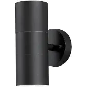 Konstsmide Vägglampa utomhus NEW, dimbar, Svart, Metall, Modern, Utomhusvägglampa