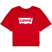 Levi's T-shirts med korta ärmar LIGHT BRIGHT CROPPED TEE flickor - Röd - 16 år